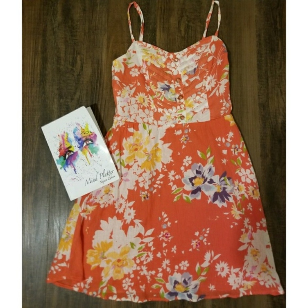 LC Lauren Conrad Coral Festival Dress